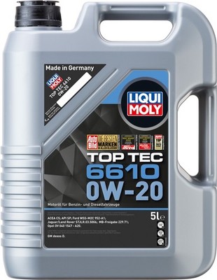 Liqui Moly 21662 Top Tec 6610 0W-20 ACEA C5, API SP, Ford WSS-M2C 952-A1 5 Liter