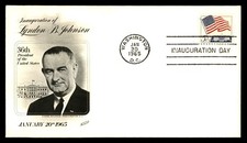 Mayfairstamps US 1965 Washington DC Lyndon B Johnson inauguration day fleetwood