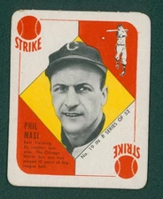 1951 Topps Blue Backs Baseball Card - #19 Phil Masi, EXMT+
