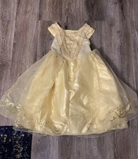 EUC Disney Store Beauty and the Beast "Belle" Dress Costume Girls Sz 4