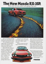 1977 Mazda RX-3SP Sports Car Racing Don't Tell Your Mother vintage Print AD