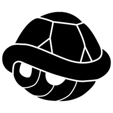 Decal Vinyl Truck Car Sticker - Video Games Super Mario Koopa Shell