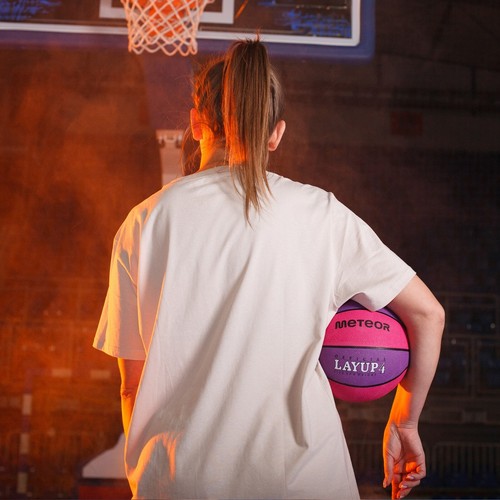 Basketball Kids Women Youth Size #4 Indoor Outdoor Playball LAYUP Meteor - Picture 7 of 42