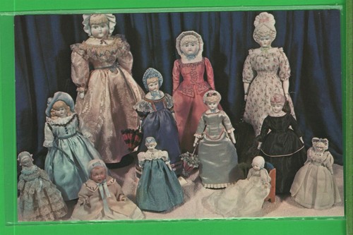 Cartolina d'epoca gioco barella loggia casa delle bambole rara zucchero biscotto cofano bambole  - Foto 1 di 4