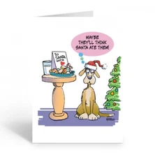 Stonehouse Collection Irresistible! Funny Dog Christmas Card - 20102