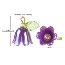 Lote De 50 Dijes Colgantes Con Incrustaciones - Para Hacer Collares, Pulseras Y Llaveros DIY