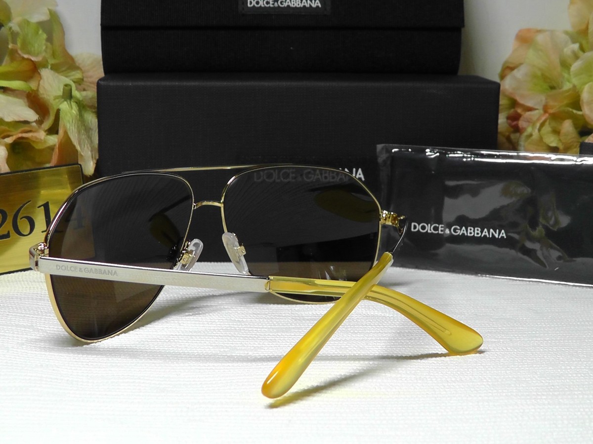 D＆G Silver frame sunglasses Dolce & Gabbana D&G 6019 RARE VINTAGE Shield Sunglasses