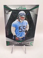 J.C. Latham - 2024 Panini Black Rookie #133 Emerald Green /15 Titans RC SSP
