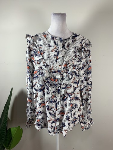 The Shirt Womens Floral Print Long Sleeve Top, Size XL - 第 1/9 張圖片