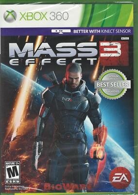 Mass Effect 3 (Platinum Hits) Xbox 360 (Brand New Factory Sealed US Version) Xbo