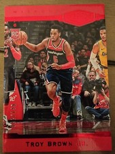 Troy Brown Jr 2018-19 Chronicles Plates & Patches Rookie RC RED /149