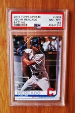 2019 Topps Update #US28 OSCAR MERCADO - Rookie Indians - ROOKIE PSA 8.5