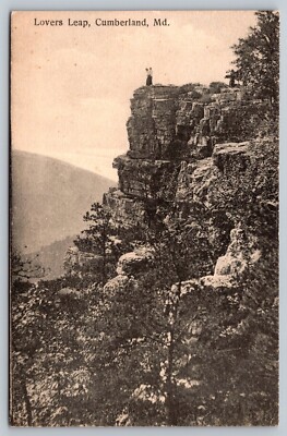 Cumberland MD - Lovers Leap - Couple on Top - Rock Cliff