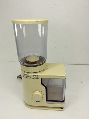 Vintage Braun Burr Coffee Bean Grinder 