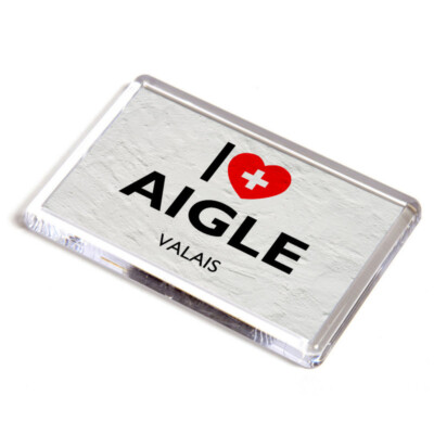 FRIDGE MAGNET - I Love Aigle, Valais - Switzerland