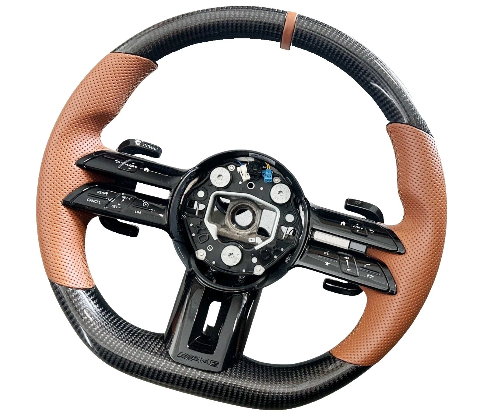Mercedes-Benz Leather Brown Car & Truck Steering Wheels & Horn Buttons