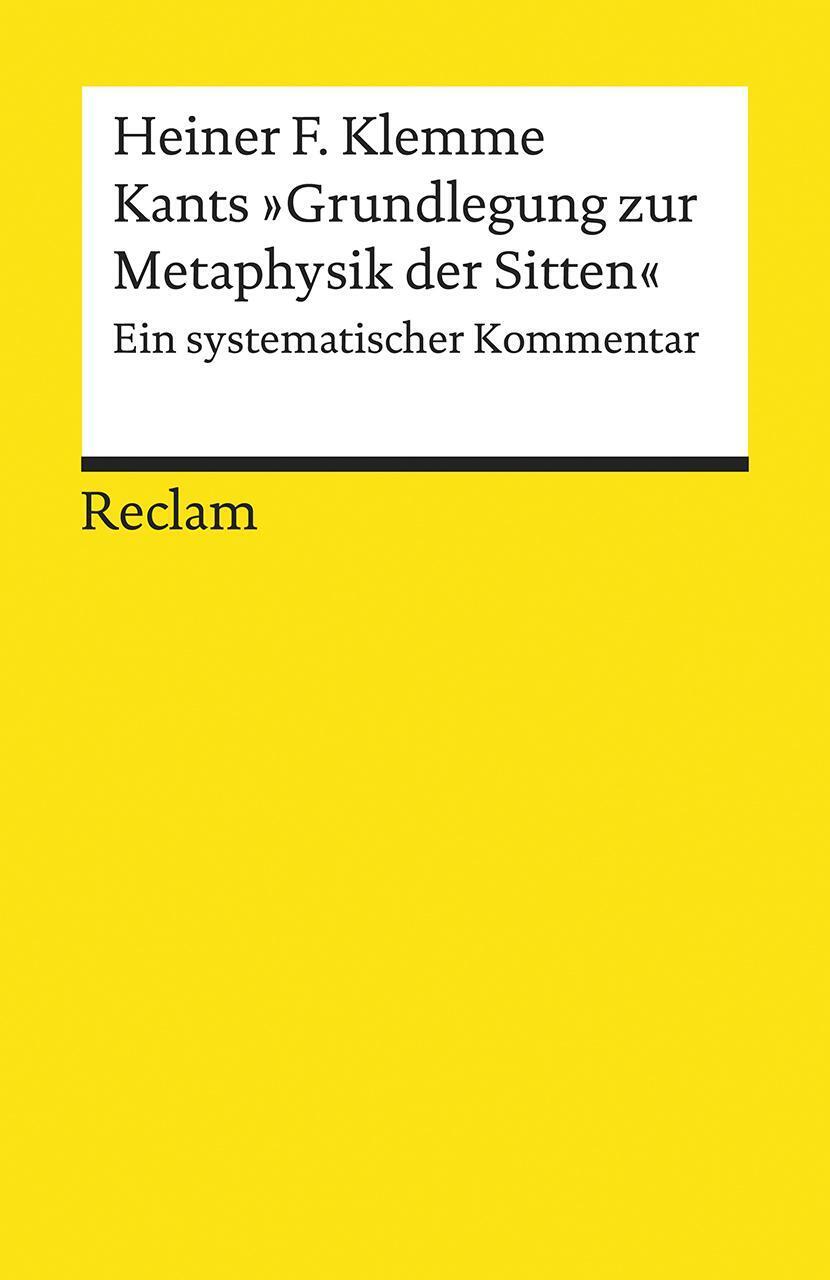 Thumbnail - Kants »grundlegung Zur Metaphysik Der Sitten« Ein Systematischer