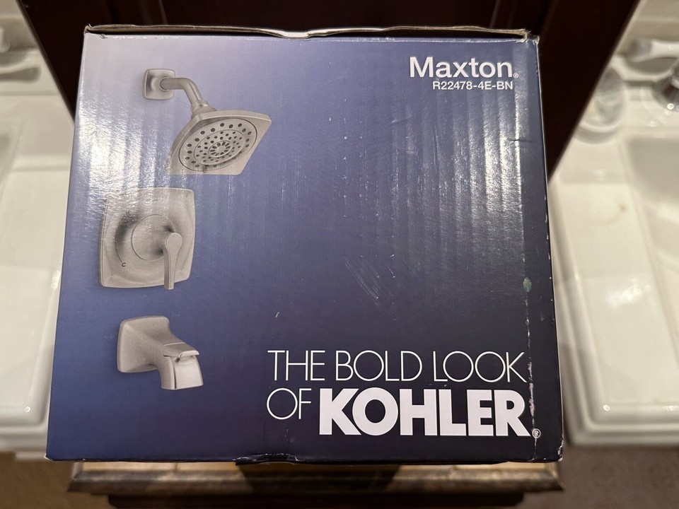 Kohler Maxton Brushed Nickel Handle, Shower Head, And Faucet eBay