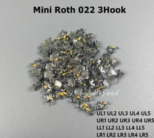 Dental Orthodontic Bracket Mini Roth 022 3 Hook Metal Braces In Bulk UL1-LR5