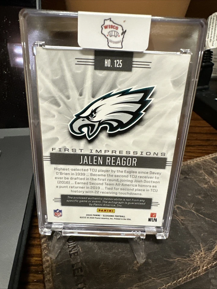 2020 Panini Illusions First Impressions Autographed Memorabilia Jalen Reagor/99 - Image 2 of 2