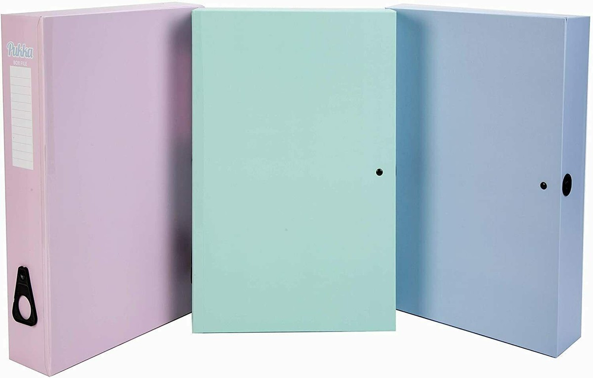 Pukka Pads Foolscap Pastel Box Files In Blue And Pink- Assorted Pack Of 10 - Foto 13