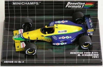 WOW EXTRÊMEMENT RARE Benetton B191 Ford #19 Schumacher Monza 1991 1:43 Minich... - Photo 1/3