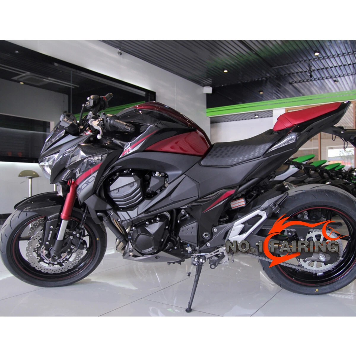 Red Black Fairing Kit For Kawasaki Z800 2013 2018 ZR800 ABS