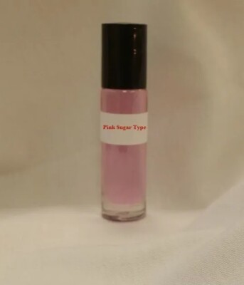 Perfume Roll On Bottle Body Oil, 1/3 oz Scented Fragrance Oil Pink Sugar