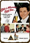 1952 LIBERACE & BLATZ Milwaukee Beer Vintage-Look DECORATIVE REPLICA METAL SIGN