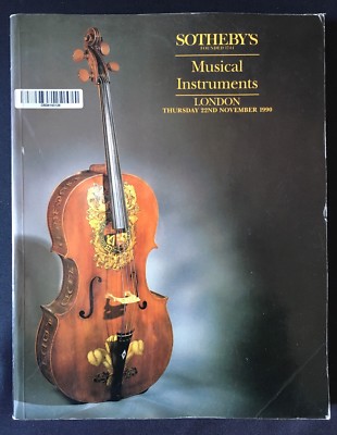 Sotheby's Catalogue - Musical Instruments - 22nd November 1990 - violin viola