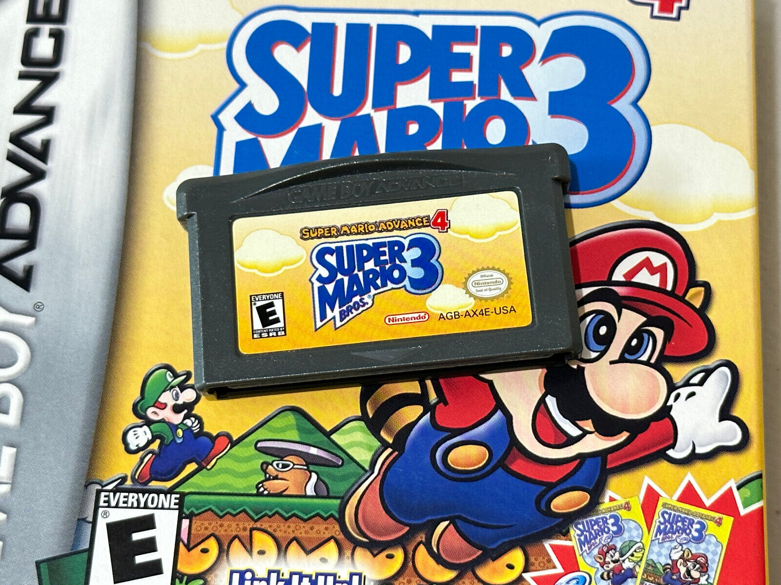 Novo em folha Super Mario Bros 3 Gameboy Adv.