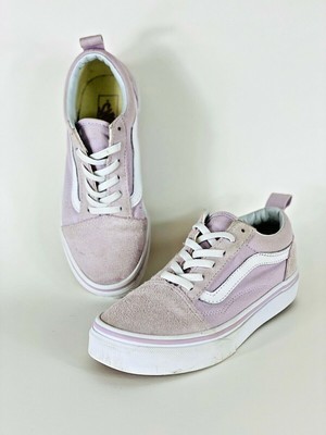 vans old skool lilac snow & white skate shoes