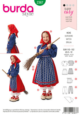 burda style Nr 2367 Hexe Gr 110 - 152