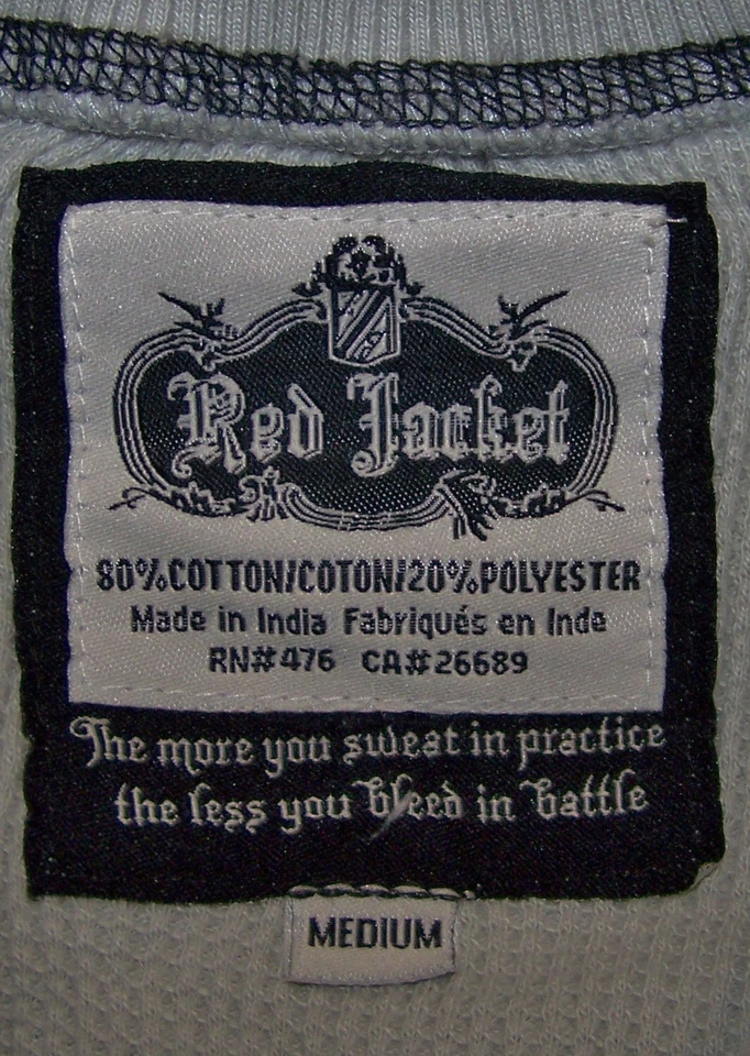 CHAQUETA ROJA Manga Larga Térmica Pullover Camisa Redonda PIE ALADO PALO DE GOLF M Gris Foto 4 de 4