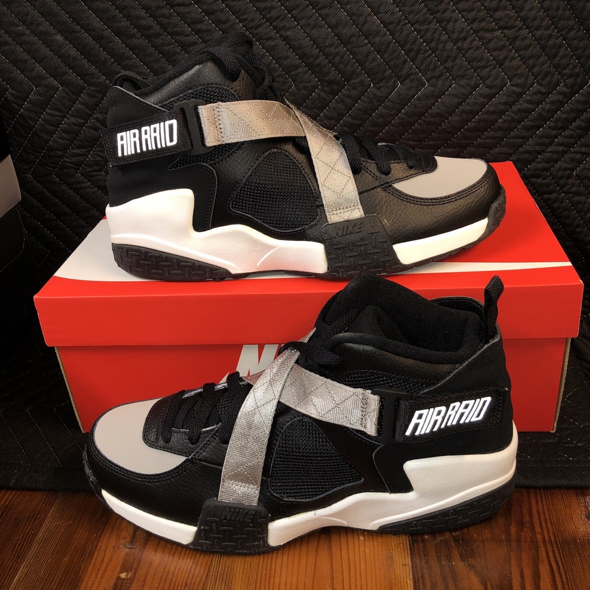 Size 10.5 - Nike Air Raid OG Black Grey for sale online | eBay