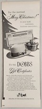 1950 Print Ad Dobbs Men's Hats Merry Christmas Gift Certificates New York,NY