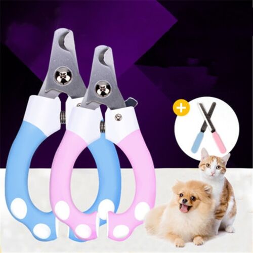 Dog Cat Nail Clippers Toe Claw Scissor Trimmer Shear Cutter Pet Grooming Tool - Picture 1 of 26