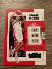 KYLE KUZMA 2021-22 PANINI CONTENDERS GREEN GAME TICKET