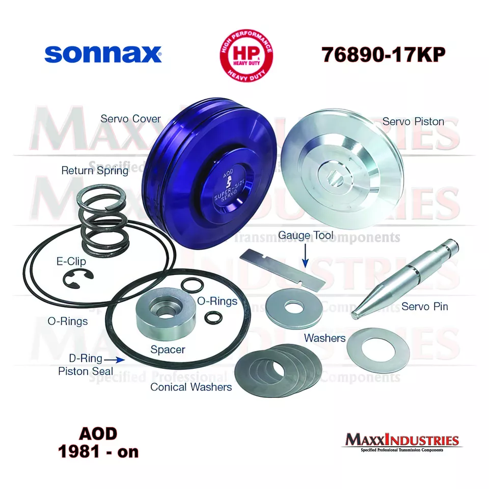 Sonnax 76890-17KP Super Hold Servo Kit AOD (80-93) Foto 2 de 3