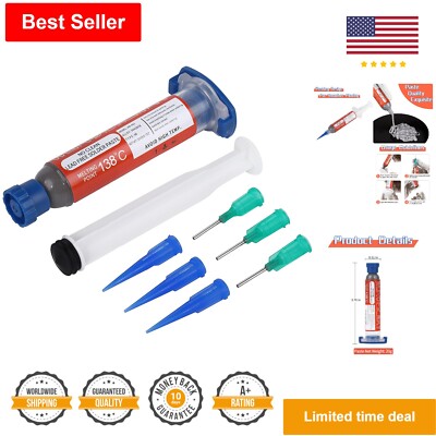 T4 Lead Free Solder Paste - No Clean, 138  Melting Point - 20g
