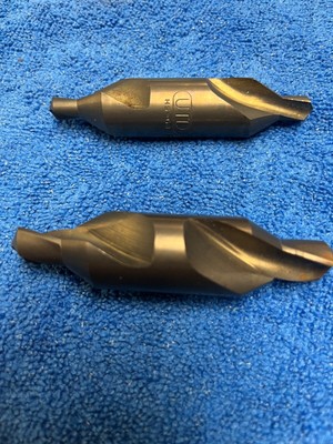 CENTER DRILLS 5/16'' and 1/2'' HSS Union Twist Drill USA NOS