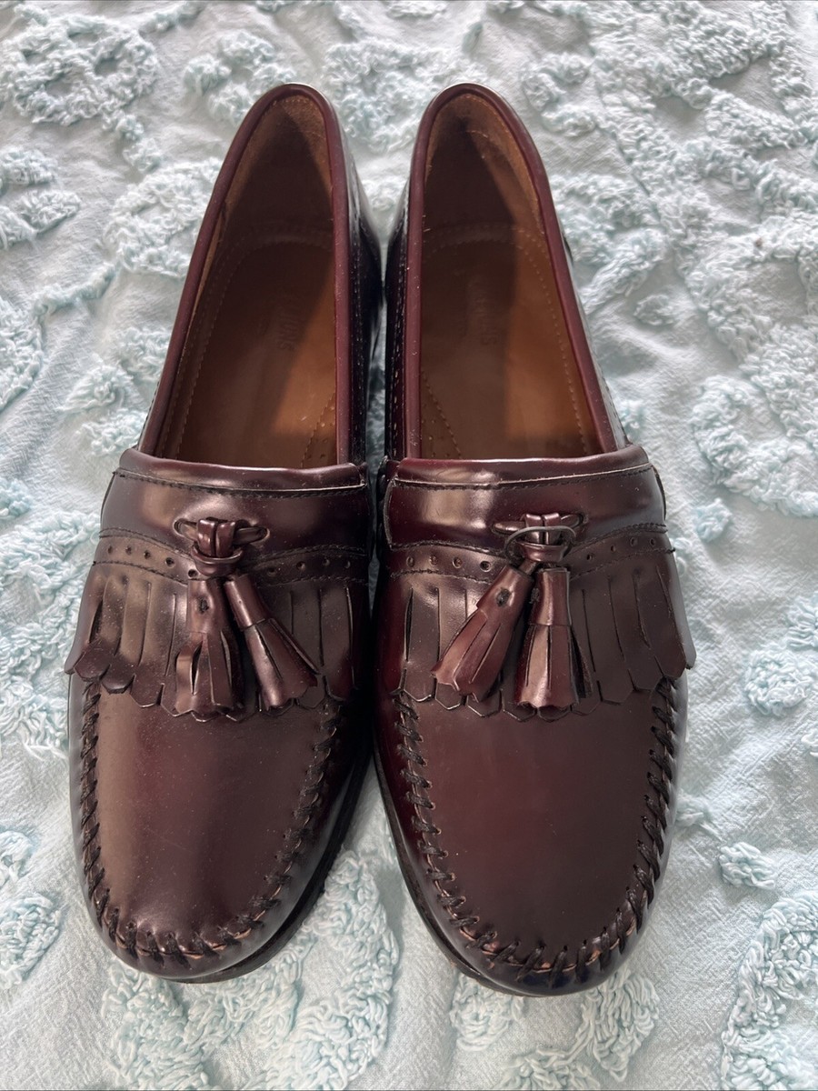 G H Bass Lennox Tassel Weejuns Loafers Men's Size 9.5 D Wine