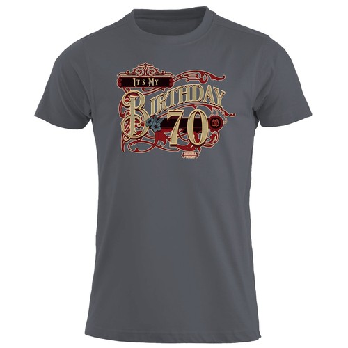 T-Shirt Its My Birthday 70 lustige Geburtstagsgeschenke für Frauen Männer 70. Geburtstag - Bild 28 von 44