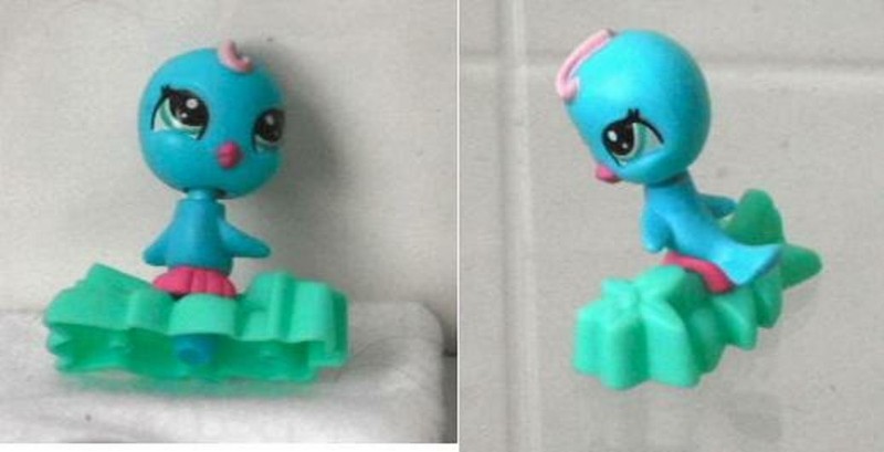 McDonalds Happy Meal Toy 2010 Hasbro Littlest Pet Shop Blue Bird Bobble Head