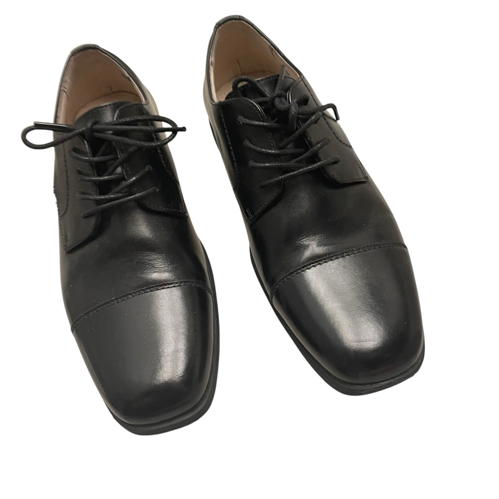 SAOLA Scarpe Oxford Florsheim per bambini Reveal punta a cappuccio nere eleganti taglia 7M
