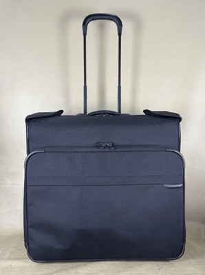 Briggs & Riley Baseline Black 24  Wheeled Wardrobe Deluxe Garment Bag U378 $599