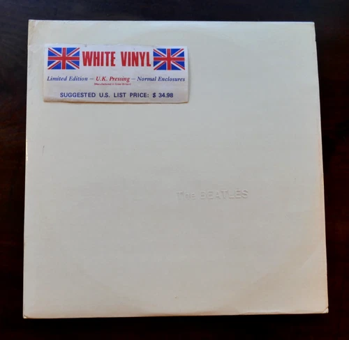 THE BEATLES UK WHITE ALBUM EXPORT WHITE VINYL LP COMPLETE & WITH STICKER