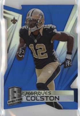 2014 Panini Spectra Blue Prizm Die-Cut /25 Marques Colston #77 r0j