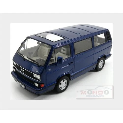 1:18 KK Scale Volkswagen T3 Multivan 1992 Blue Met KKDC180141 Modellino - Immagine 2 di 3