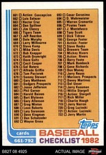 1982 Topps #789 Checklist none 6 - EX/MT